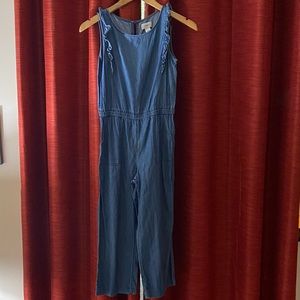 Old Navy Girl’s Ruffled Chambray Jumpsuit